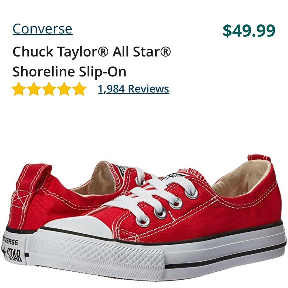 NIB Converse Shoreline -Varsity Red -7